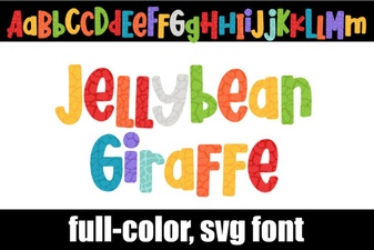 Jellybean Giraffe Font Creative Design Ideas
