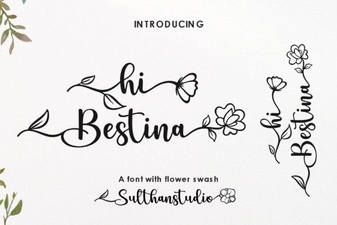 Hi Bestina Font Modern Typography Design Ideas