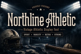 Northline Athletic Font Design and Usage Ideas
