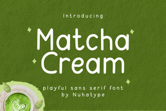 Matcha Cream Font Design Trends 2024