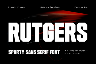 Rutgers Font Design Inspiration and Creative Uses