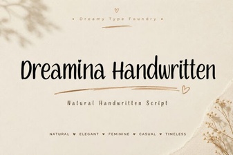 Dreamina Handwritten Font for Creative Projects