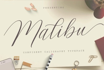 Malibu Script Font for Creative Design Projects